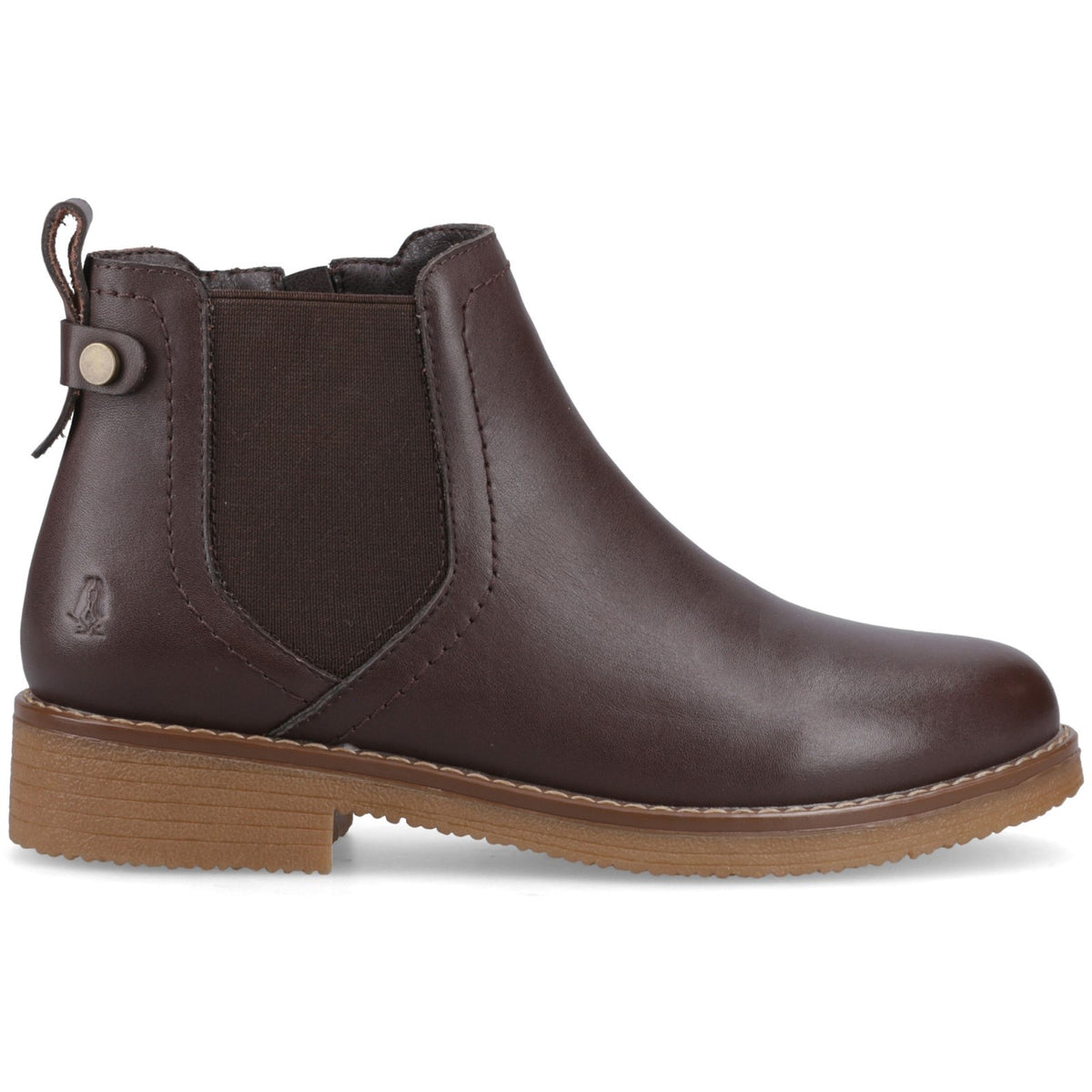 Hush Puppies Womens Maddy Leather Boot Chocolate