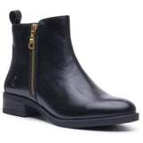 Hush Puppies Womens Perry Zip Boot BLACK