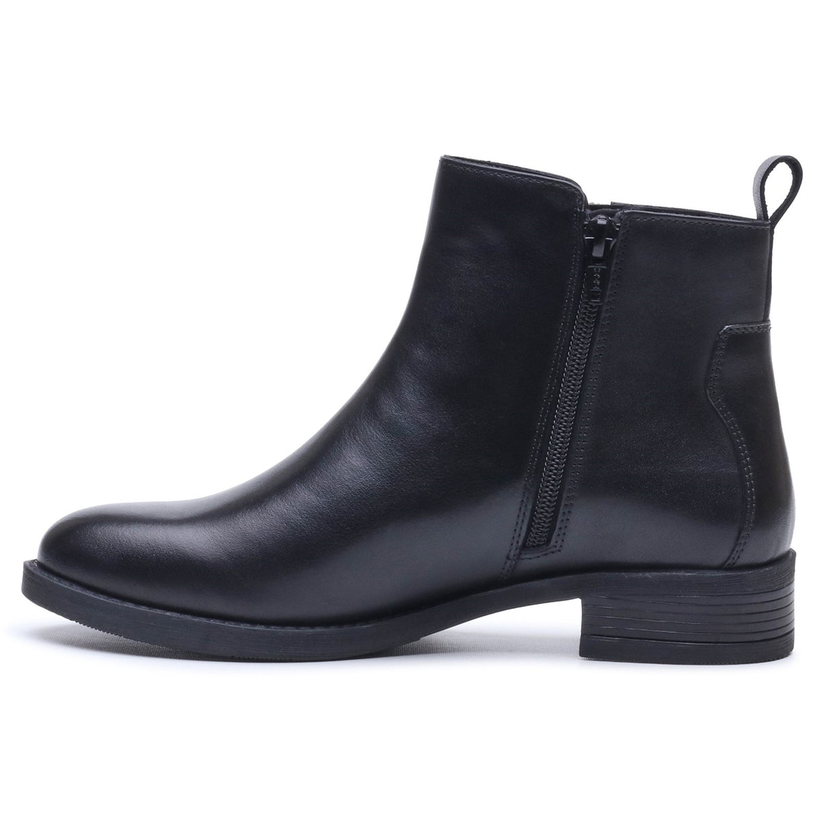 Hush Puppies Womens Perry Zip Boot BLACK