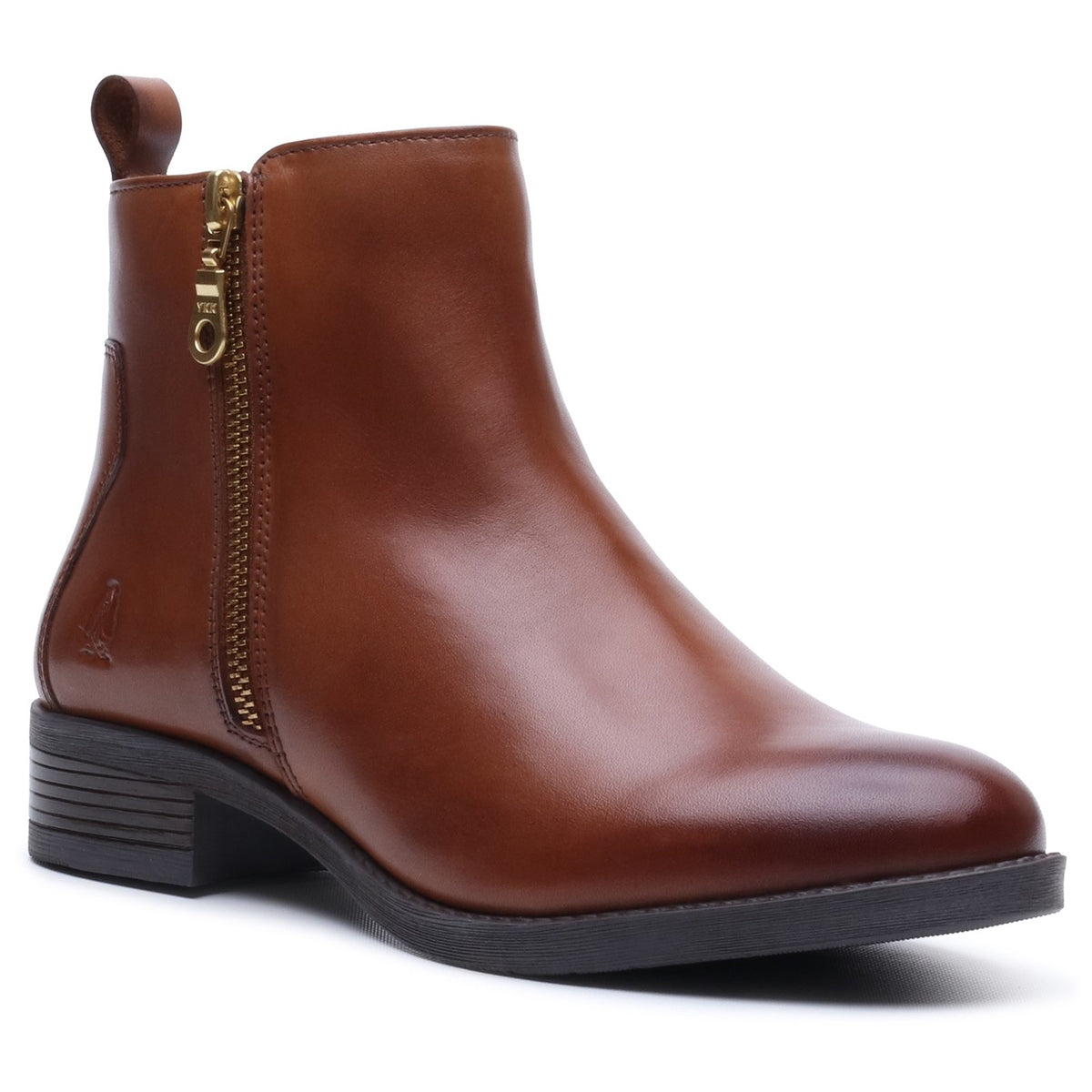 Hush Puppies Womens Perry Zip Boot TAN