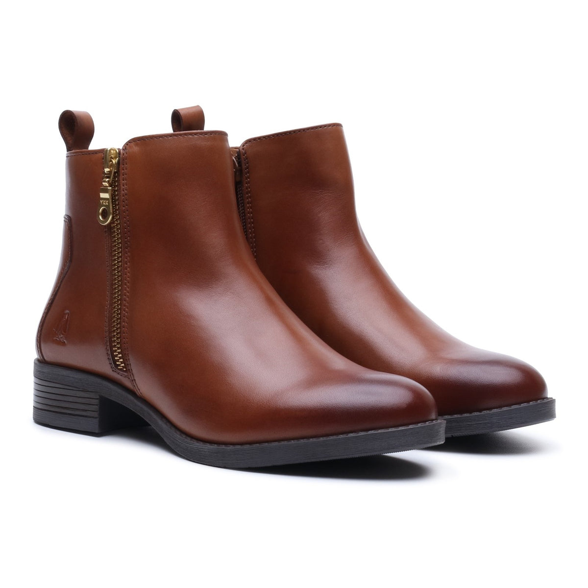 Hush Puppies Womens Perry Zip Boot TAN