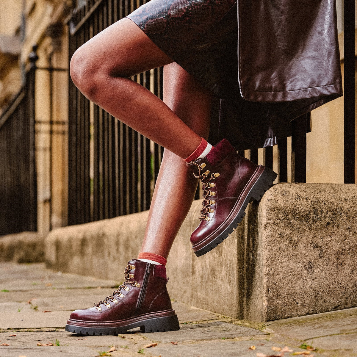 Hush Puppies Womens Robyn Hiker Boot Bordeaux