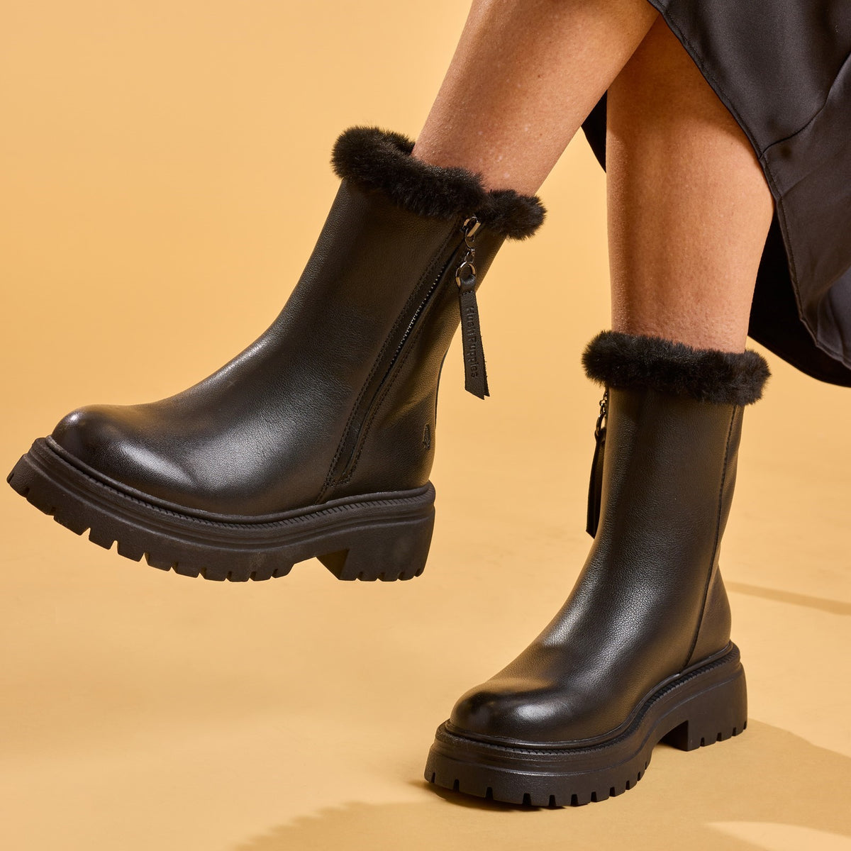Hush Puppies Womens Rosalind Boot BLACK