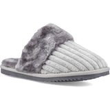 Hush Puppies Womens Arianna Cord Slipper Grey