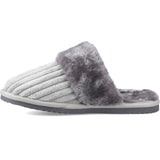Hush Puppies Womens Arianna Cord Slipper Grey