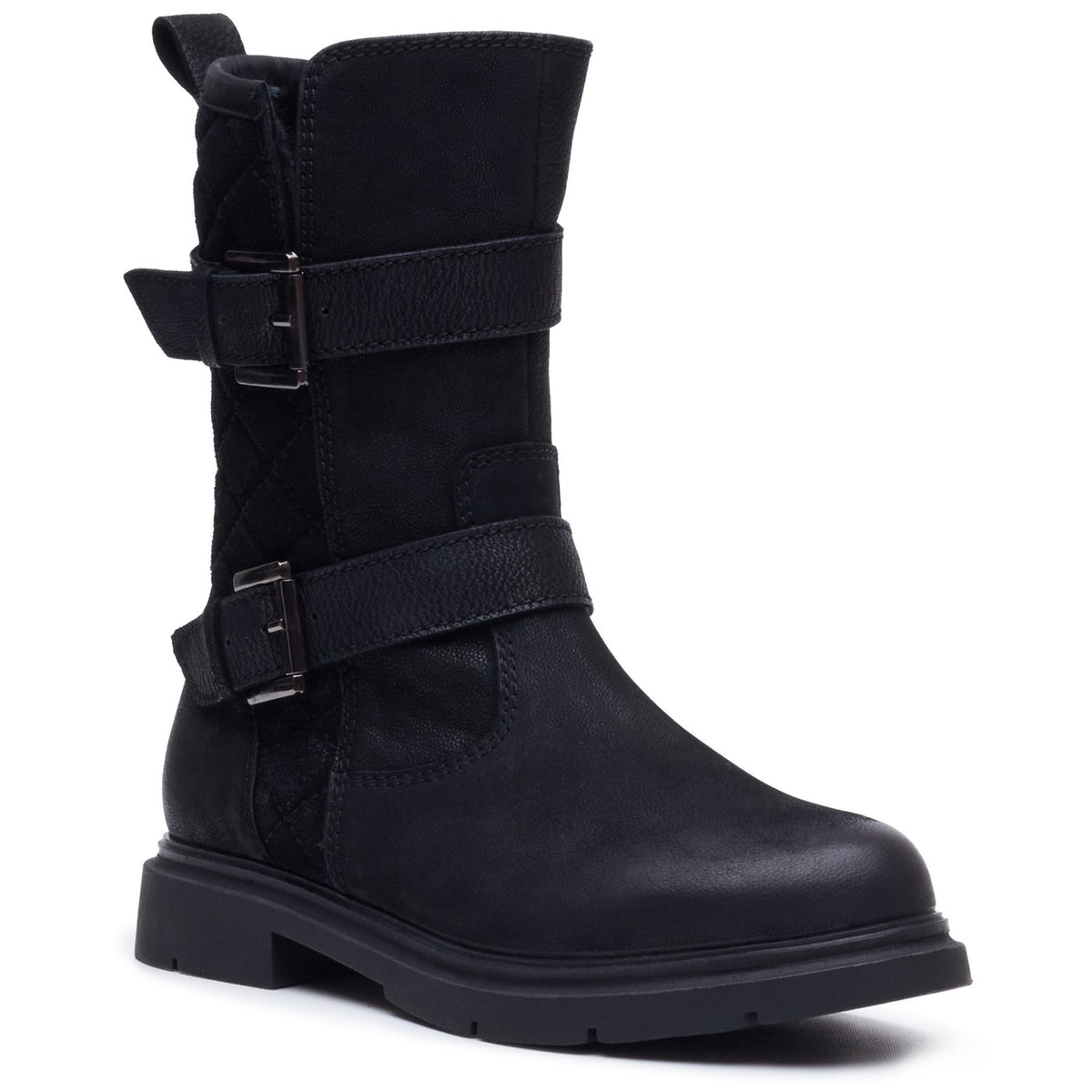 Hush Puppies Womens Celine Buckle Boot BLACK