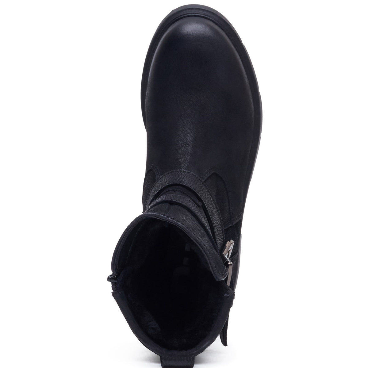 Hush Puppies Womens Celine Buckle Boot BLACK