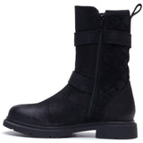 Hush Puppies Womens Celine Buckle Boot BLACK