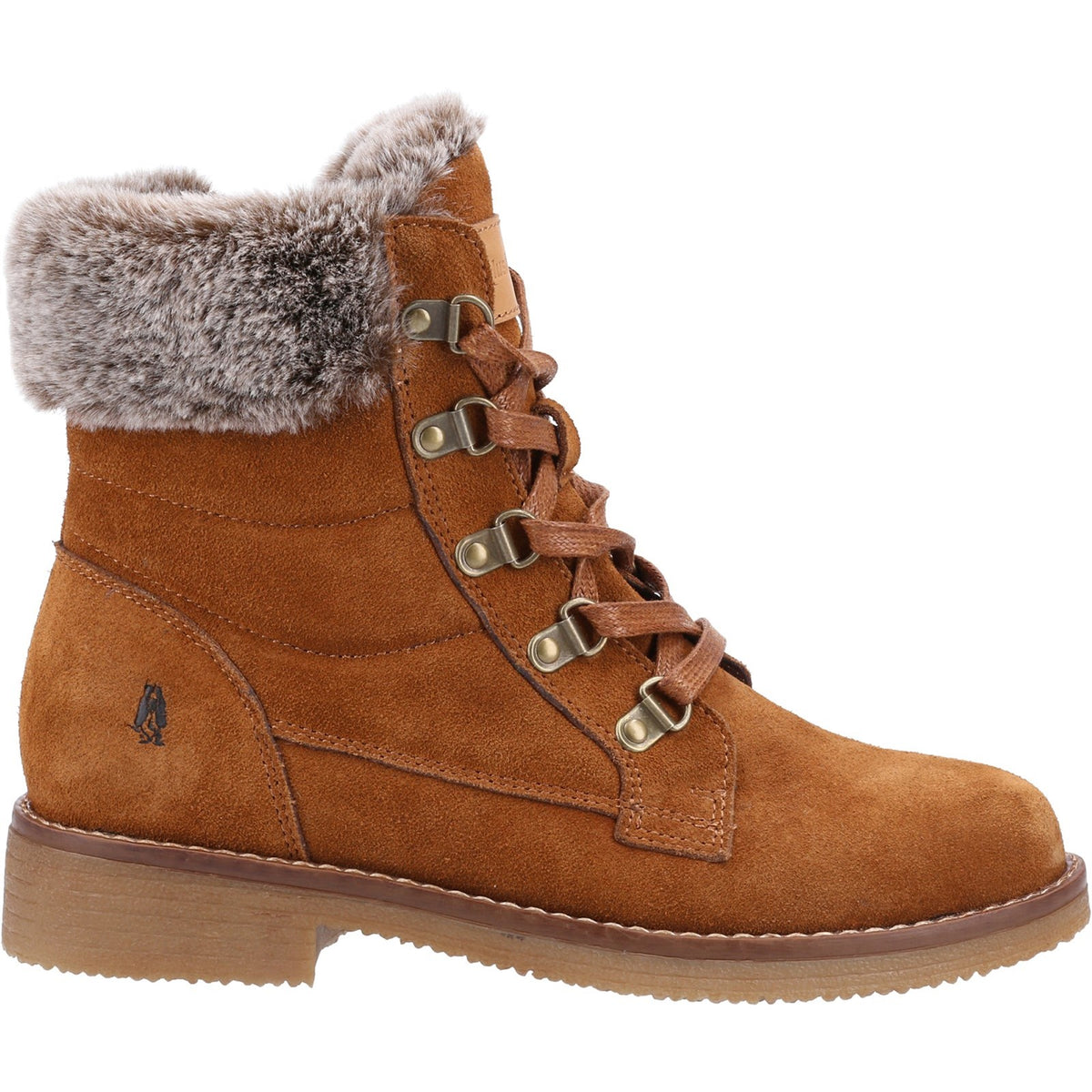 Hush Puppies Womens Florence Wide Fit Boot TAN