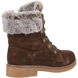 Hush Puppies Womens Florence Wide Fit Boot Chocolate