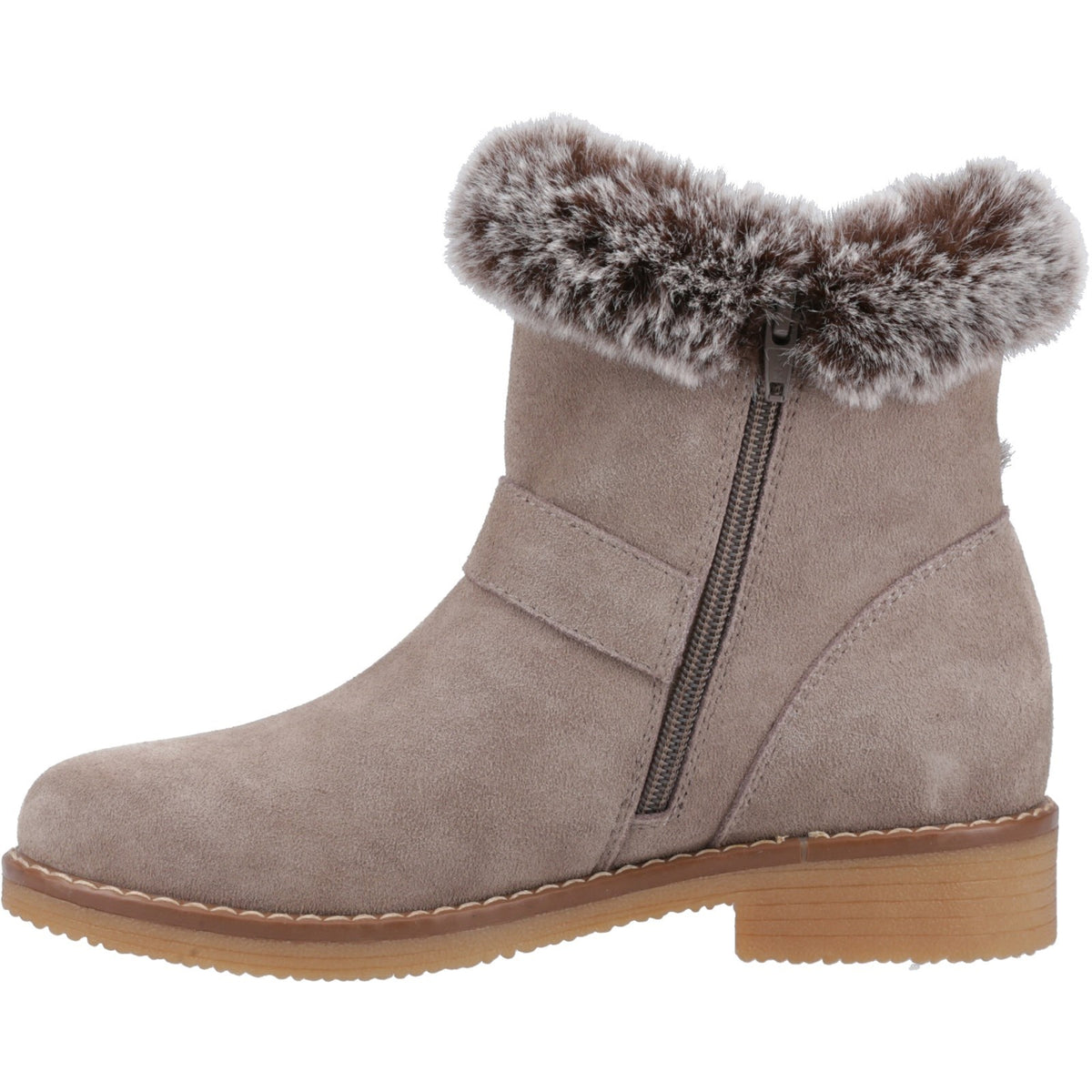 Hush Puppies Womens Hannah Wide Fit Boot TAUPE