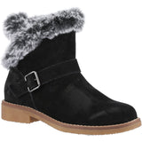 Hush Puppies Womens Hannah Wide Fit Boot BLACK
