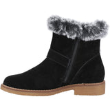Hush Puppies Womens Hannah Wide Fit Boot BLACK