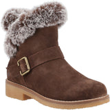 Hush Puppies Womens Hannah Wide Fit Boot Chocolate