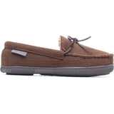 Hush Puppies Mens Ace Cord Slipper BROWN