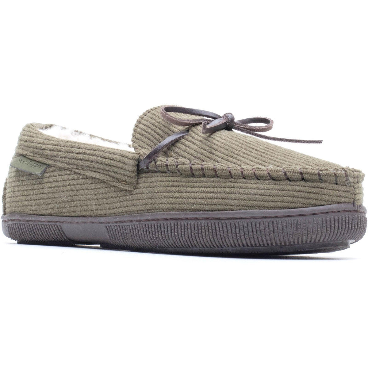 Hush Puppies Mens Ace Cord Slipper KHAKI