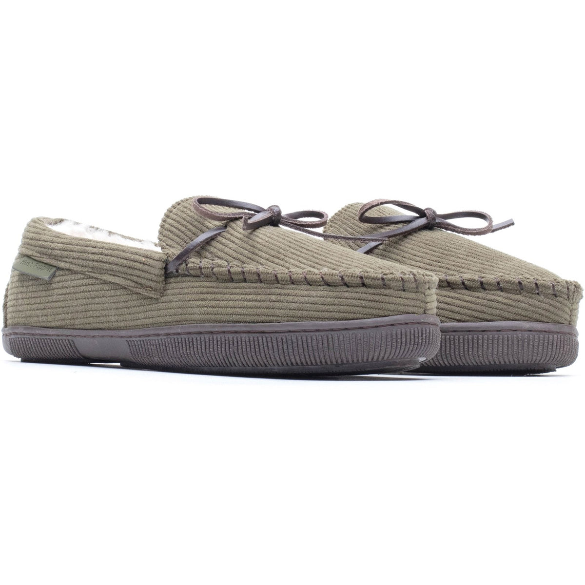 Hush Puppies Mens Ace Cord Slipper KHAKI