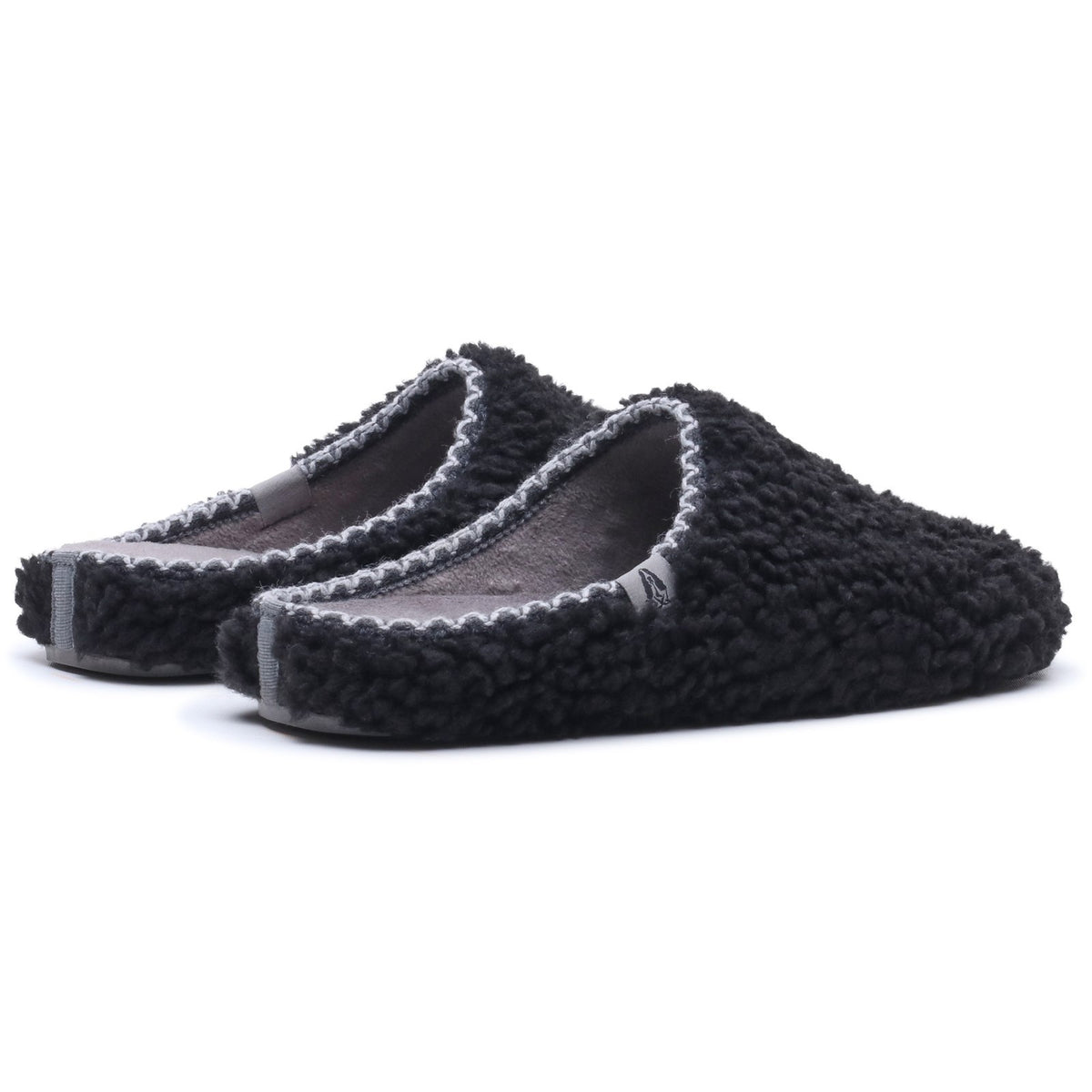 Hush Puppies Mens Good Teddy Slipper BLACK