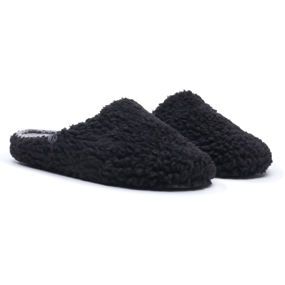 Hush Puppies Mens Good Teddy Slipper BLACK
