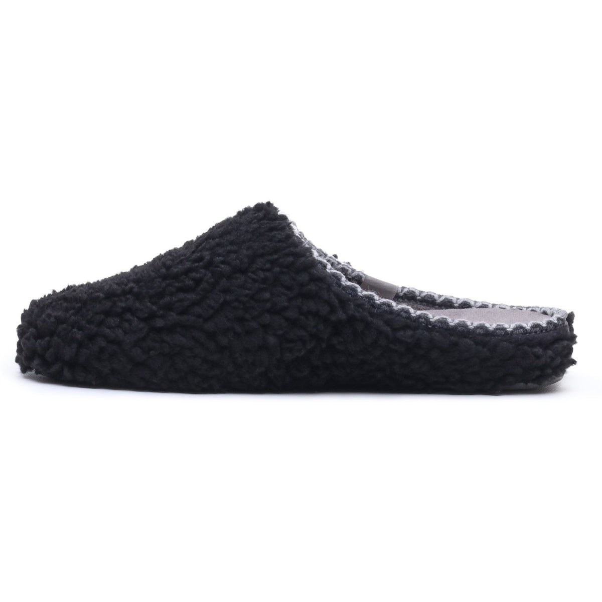 Hush Puppies Mens Good Teddy Slipper BLACK