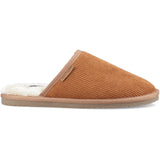 Hush Puppies Mens Coady Cord Slipper Tan