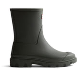 Hunter Mens Unisex Downpour Short Boot Dark Olive