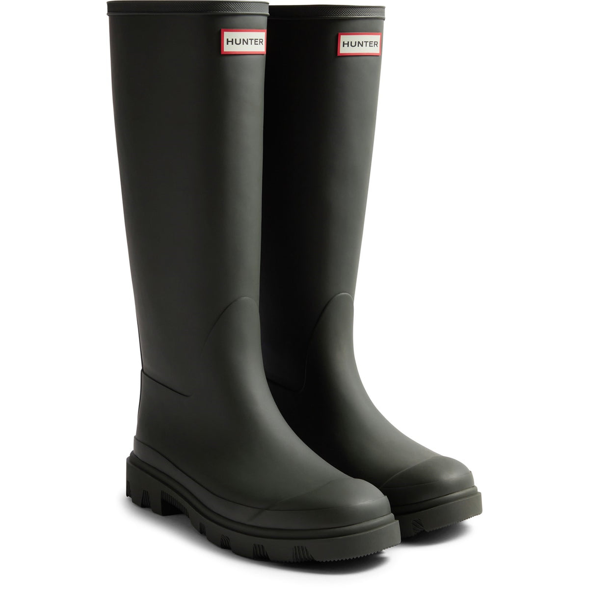 Hunter Mens Unisex Downpour Tall Boot Dark Olive