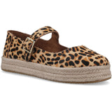 TOMS Womens Carolina Mary Jane Brown Sugar Leopard Print