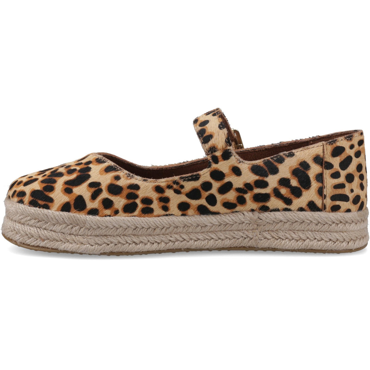 TOMS Womens Carolina Mary Jane Brown Sugar Leopard Print
