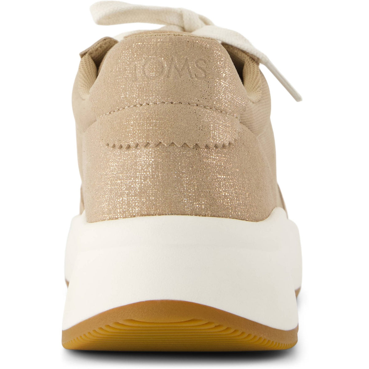 TOMS Womens Trvl Lite Wedge Sneaker Mid Taupe Metallic