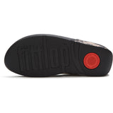 Fitflop Womens Lulu Toe Post Sandal Hazy Taupe/Black