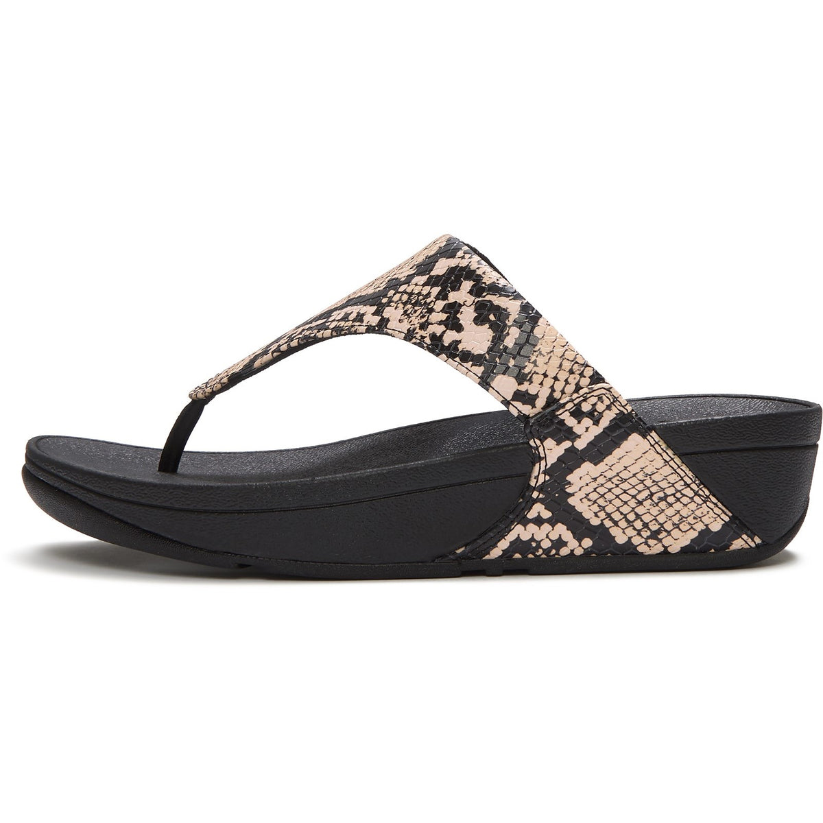 Fitflop Womens Lulu Toe Post Sandal Hazy Taupe/Black