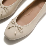 Fitflop Womens Delicato Bow Ballerina Hazy Taupe