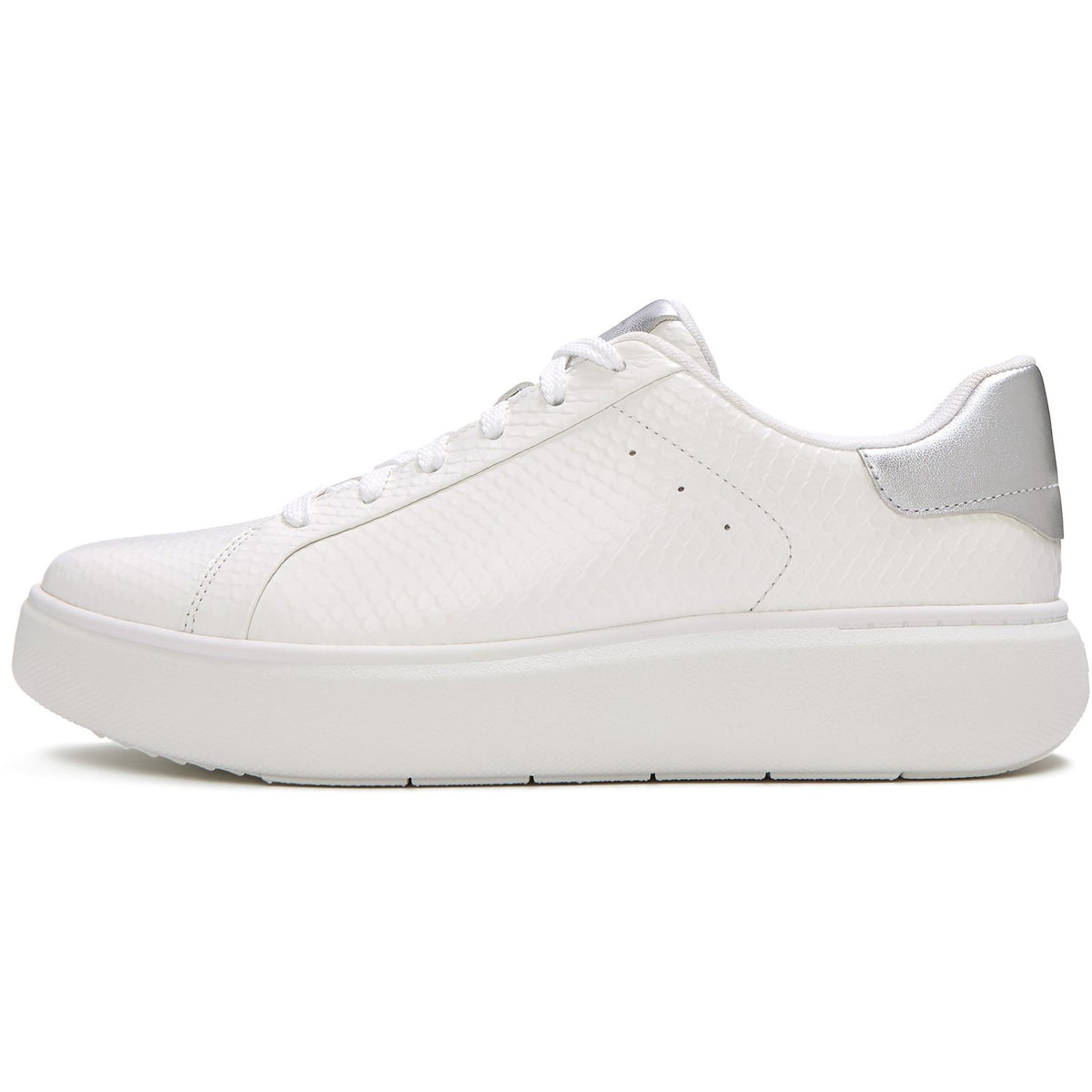 Fitflop Womens RTG Lace Up Sneaker Urban White/Silver