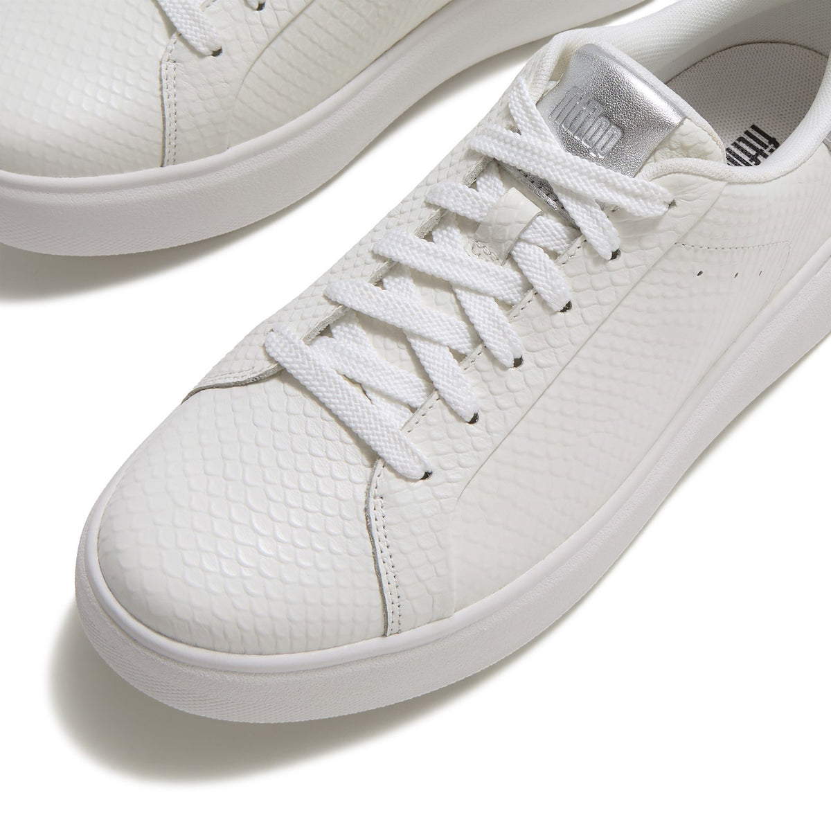 Fitflop Womens RTG Lace Up Sneaker Urban White/Silver