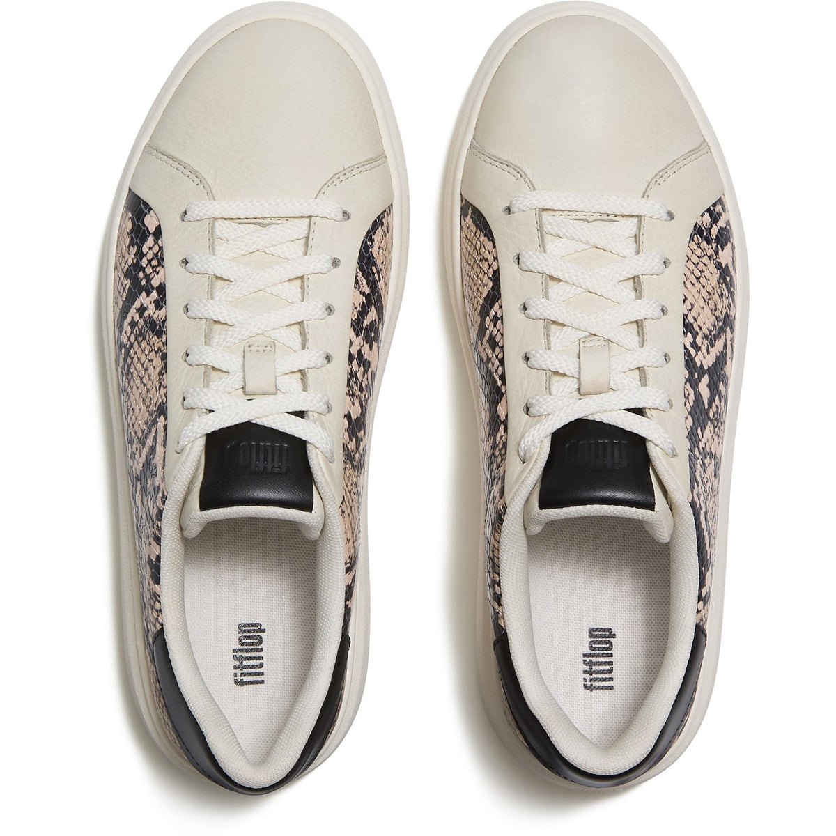 Fitflop Womens RTG Lace Up Sneaker Hazy Taupe/Black