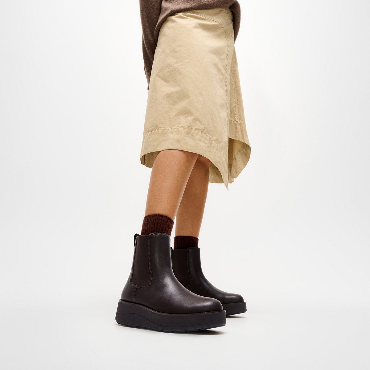 Fitflop Womens Gen-FF Roam Boot Chocolate Brown