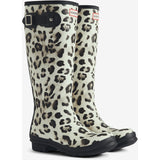 Hunter Womens WOMENS ORIGINAL TALL  SNOW LEOPARD BOOT SNOW LEOPARD/BLACK