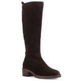 Hush Puppies Womens ANTONIA SUEDE LONG BOOT CHOCOLATE