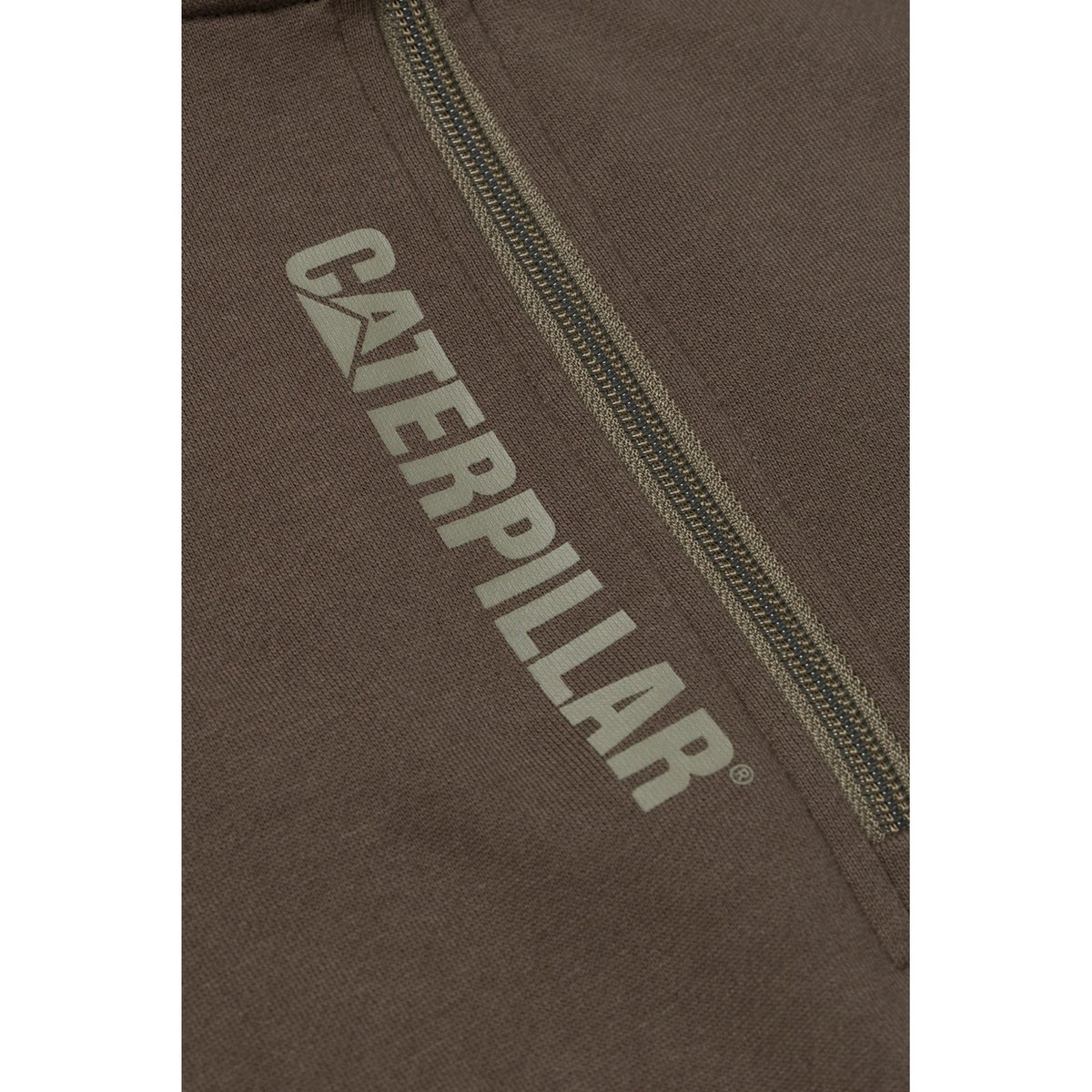 Caterpillar Unisex 1050027 Quarter Zip Sweatshirt Army Moss