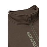 Caterpillar Unisex 1050027 Quarter Zip Sweatshirt Army Moss