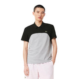Lacoste Mens Colour Block Polo Shirt Grey
