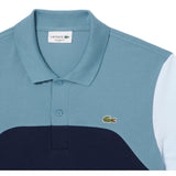 Lacoste Mens Colour Block Polo Shirt Grey