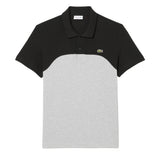 Lacoste Mens Colour Block Polo Shirt Grey
