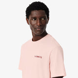Lacoste Mens Valentines Lounge T-Shirt Pink