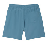 Lacoste Mens Monochrome Mid Length Swimming Trunks Blue