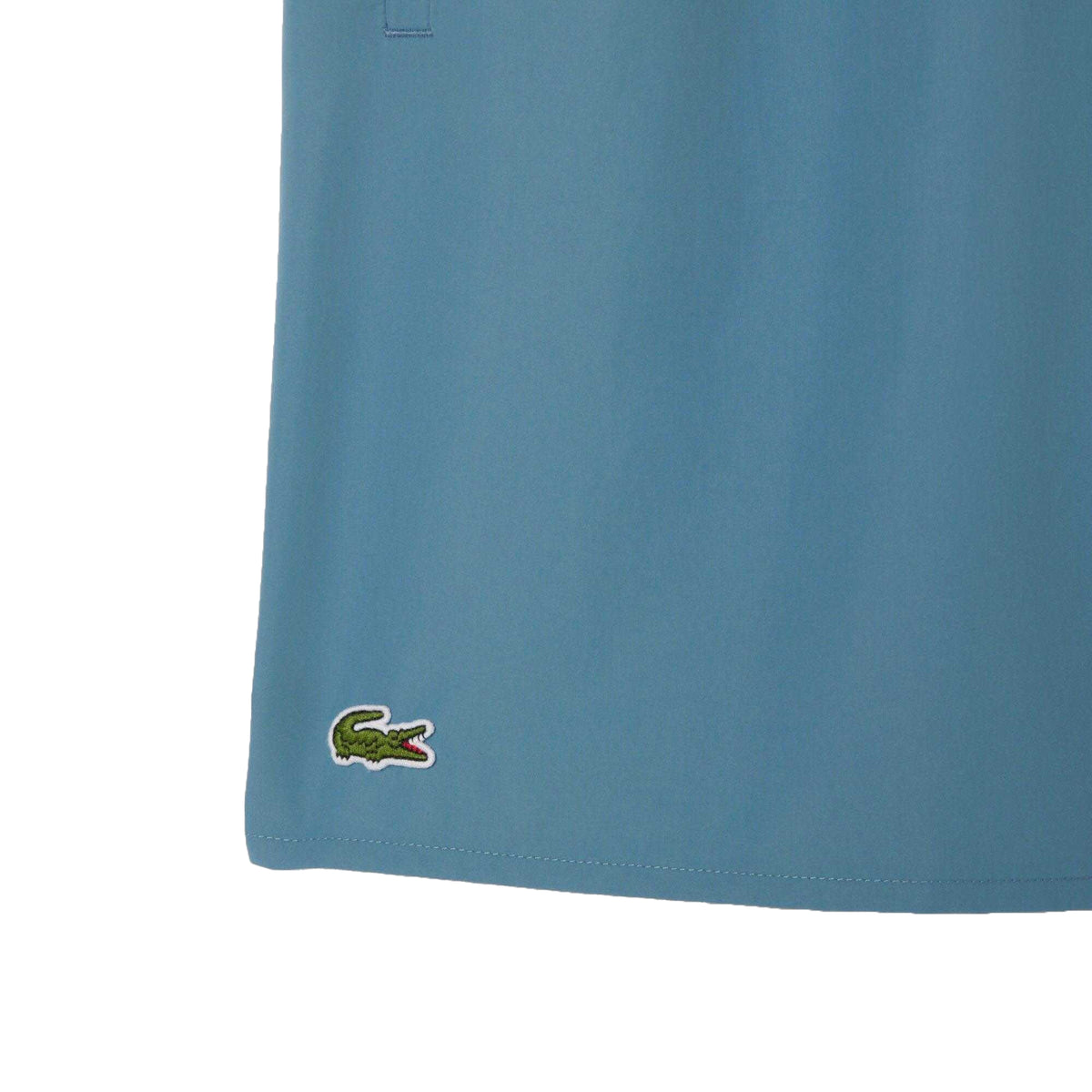 Lacoste Mens Monochrome Mid Length Swimming Trunks Blue
