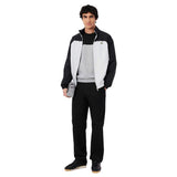 Lacoste Mens Colour Block Fleece Sweatshirt Grey/Black