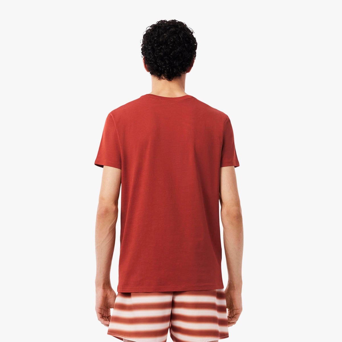 Lacoste Mens Pima Cotton T-Shirt Red