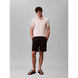 Calvin Klein Mens Polo Shirt Oatmeal